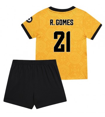 Lacne Dětský Futbalové dres Wolves Rodrigo Gomes #21 2025-26 Krátky Rukáv - Domáci (+ trenírky)